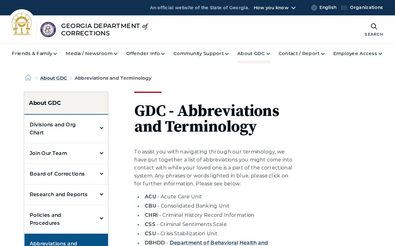 Stewart County projected release GDC date terminology